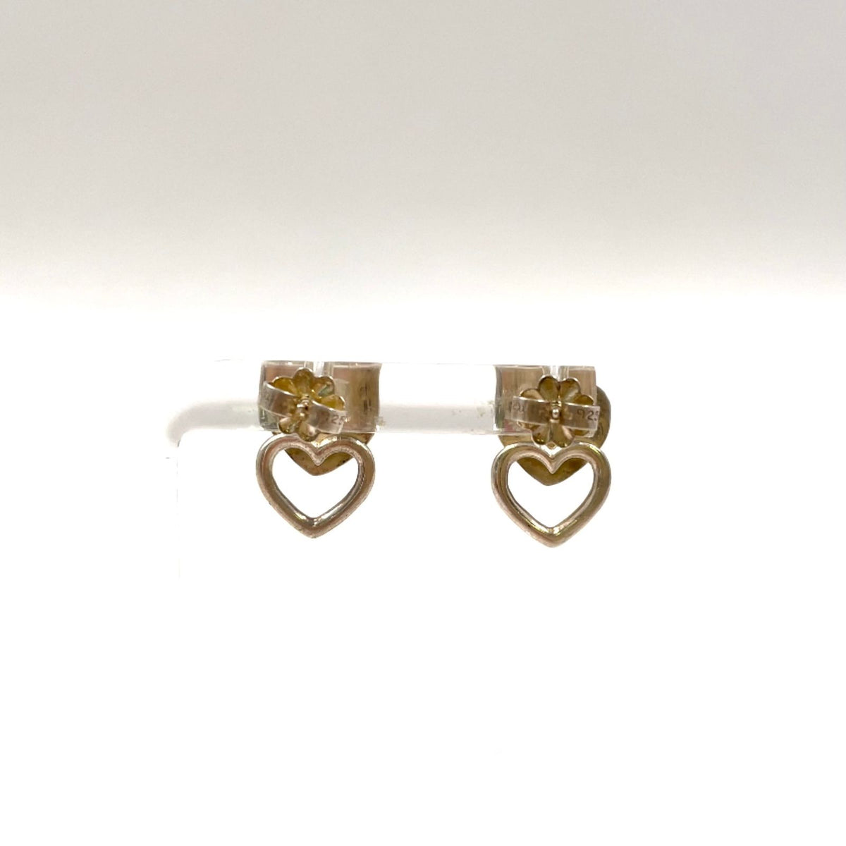 Tiffany & Co Double Heart Silver Earrings — view 3