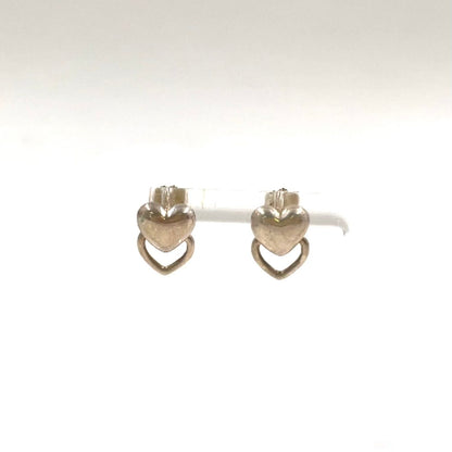 Tiffany & Co Double Heart Silver Earrings