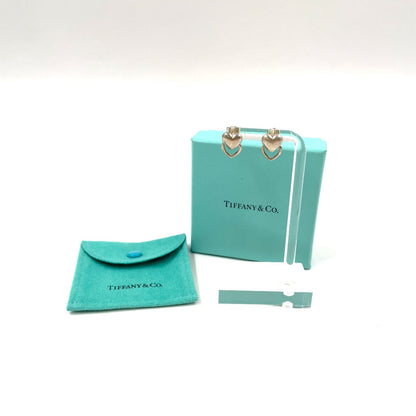 Tiffany & Co Double Heart Silver Earrings — view 7