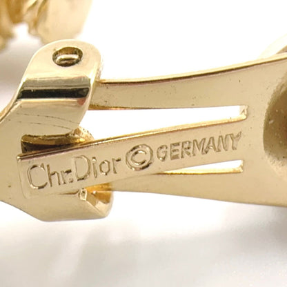 Dior Twisted Rope Hoop Gold Plated Earrings — view 4