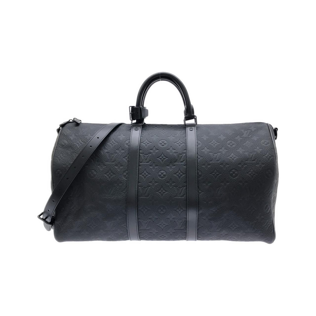 Louis Vuitton Taurillon Monogram Keepall Bandouliere 50 Boston Bag