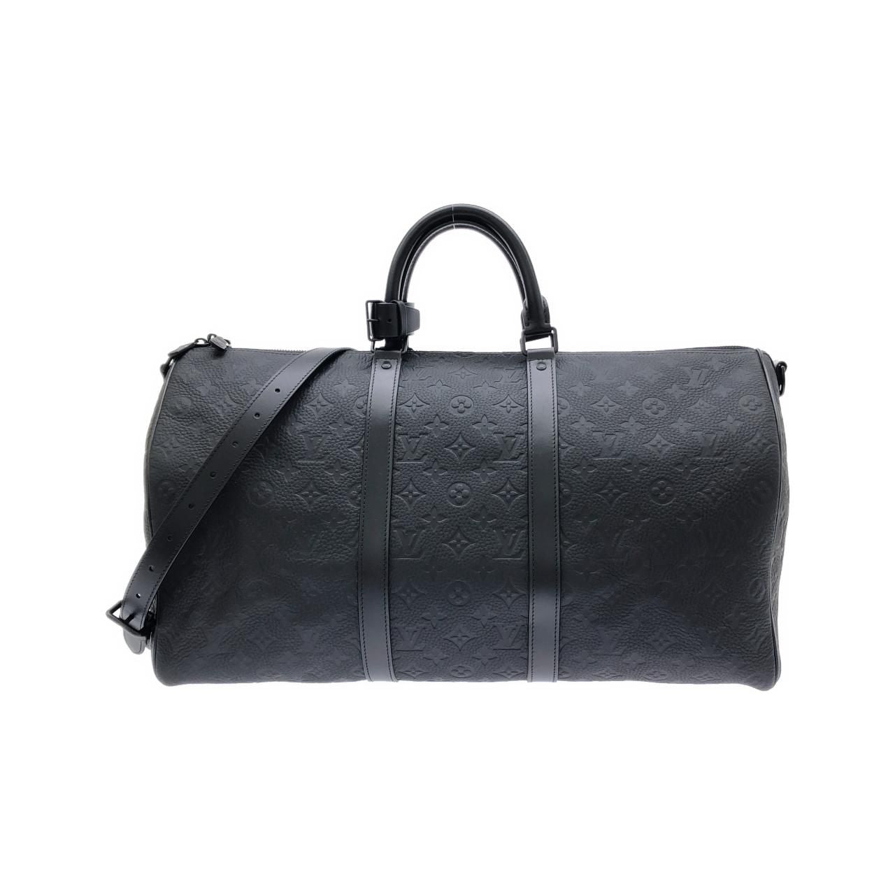 Louis Vuitton Taurillon Monogram Keepall Bandouliere 50 Boston Bag