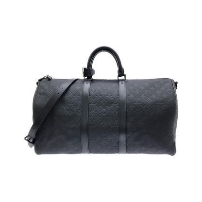 Louis Vuitton Taurillon Monogram Keepall Bandouliere 50 Boston Bag
