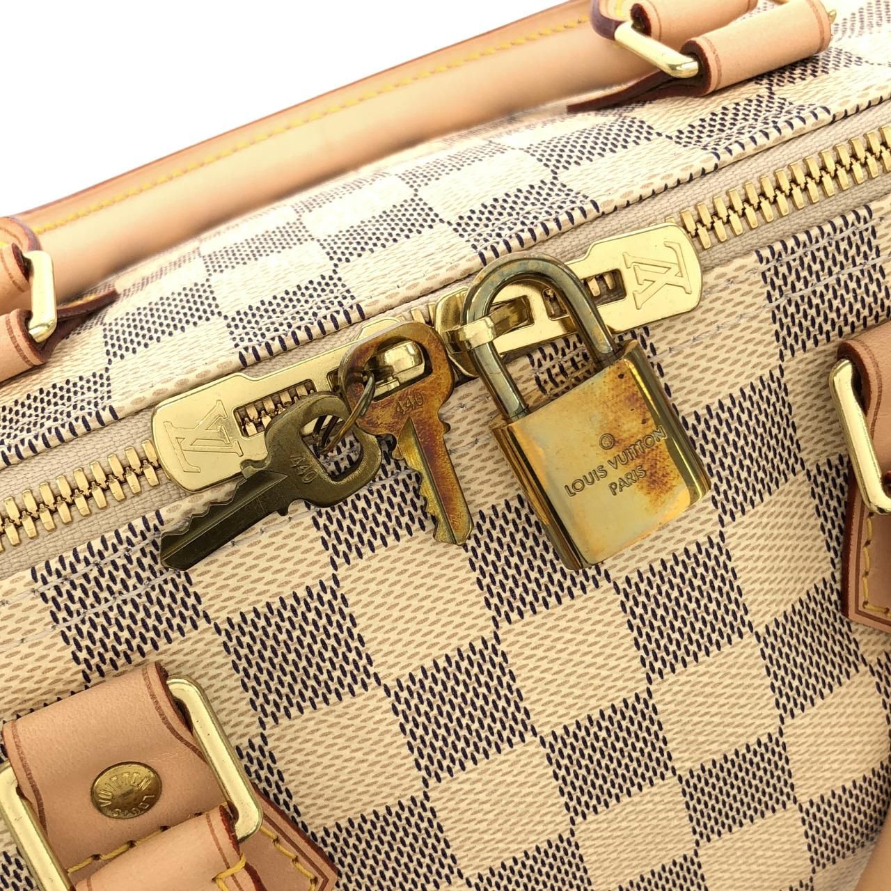 Louis Vuitton Damier Azur Speedy Bandouliere 30 Boston Bag — view 3