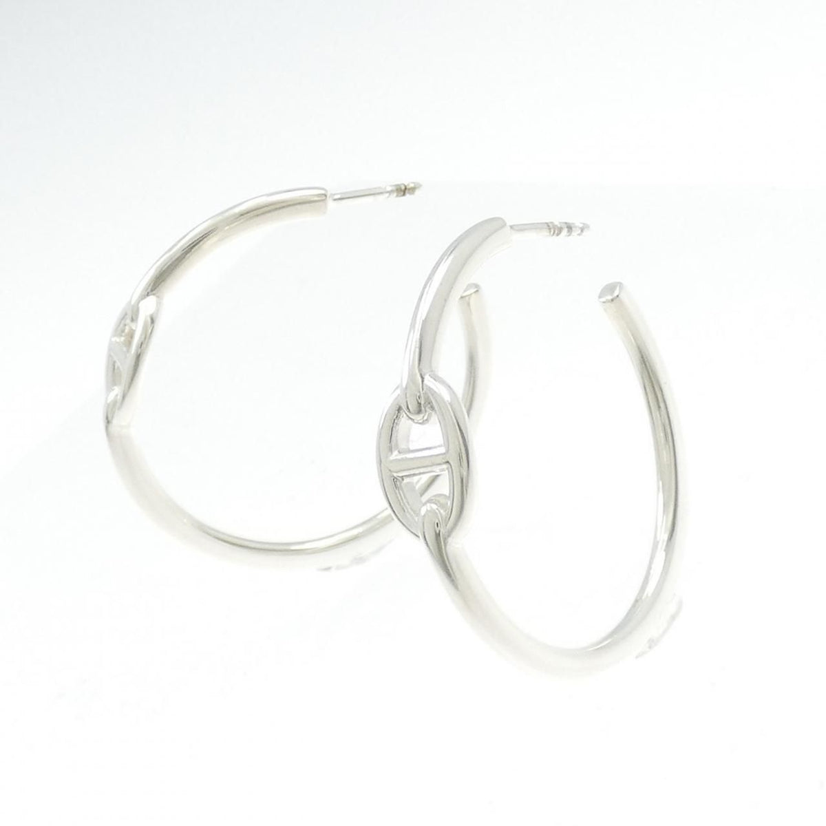 Hermes Chaine D'Ancre Enchainee Large Earrings — view 2