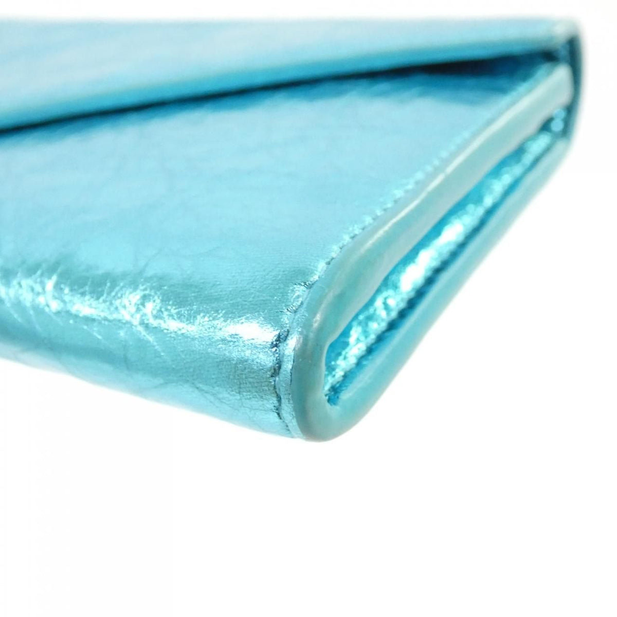 Balenciaga Paper Money Zip Around Metallic Effect Wallet — view 3
