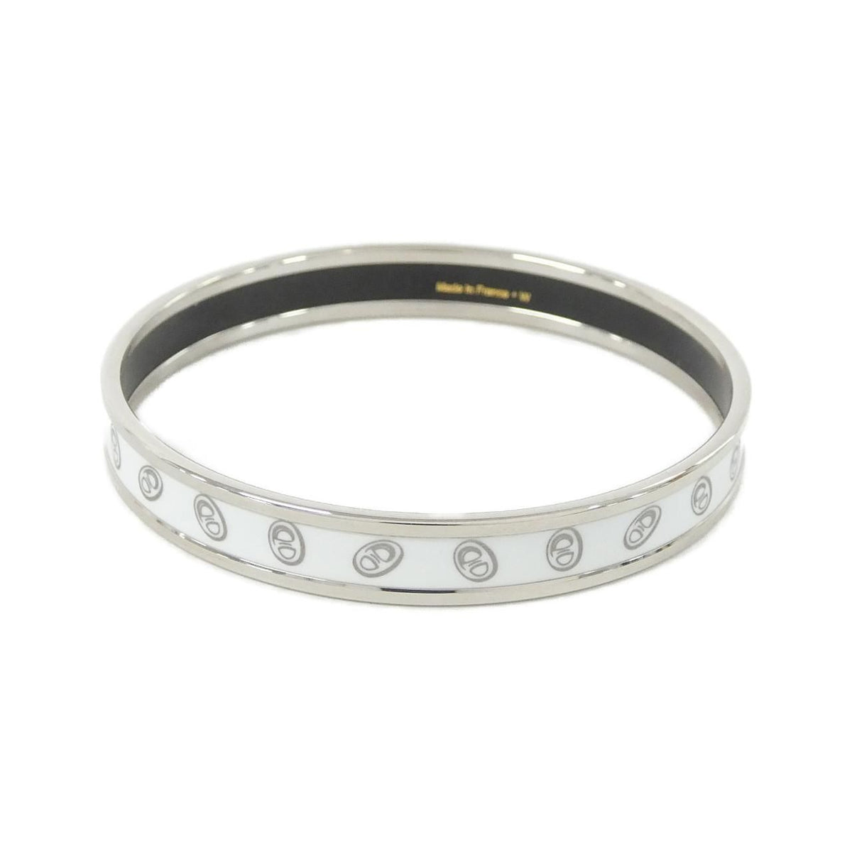 Hermes Bangle Bracelet Silver — view 2