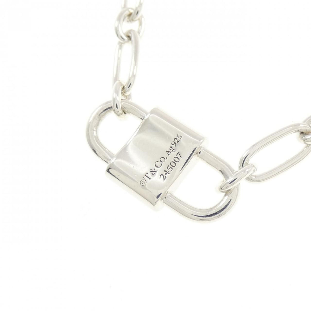 Tiffany & Co 1837 Small Double Lock Necklace — view 4