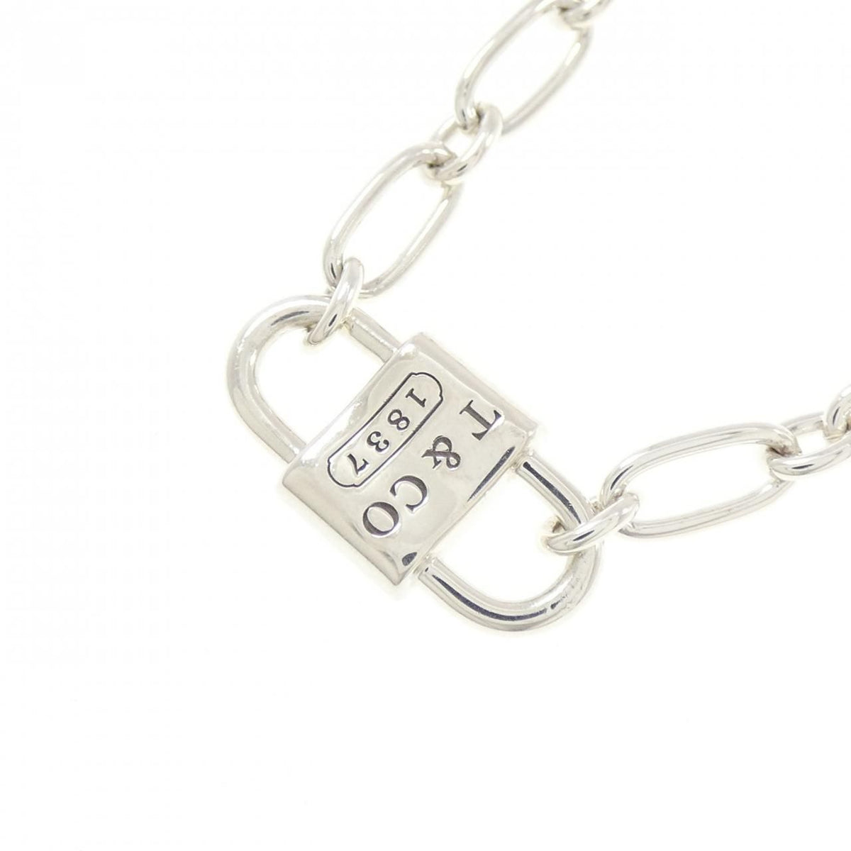 Tiffany & Co 1837 Small Double Lock Necklace — view 3