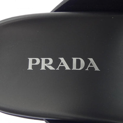 Prada Rubber Slide Screen Print Logo Sandals — view 6