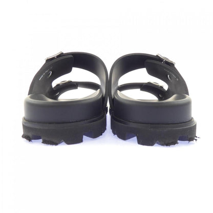 Prada Rubber Slide Screen Print Logo Sandals — view 5
