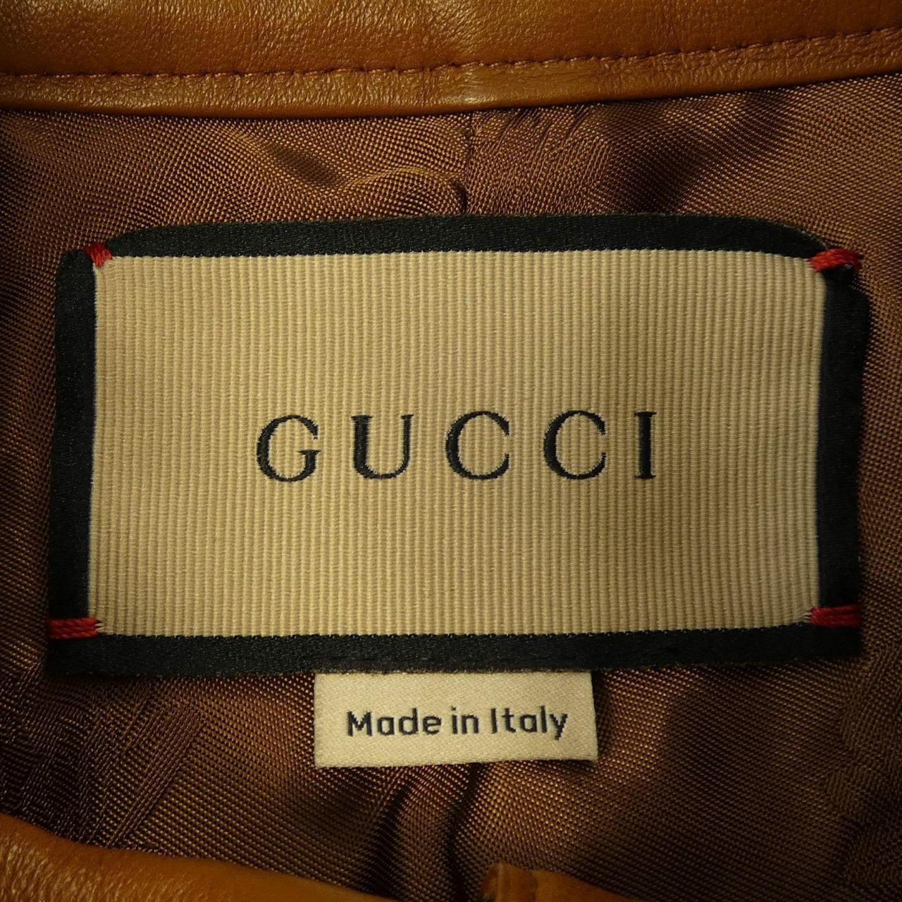 Gucci Leather Trim GG Canvas Jacket — view 4