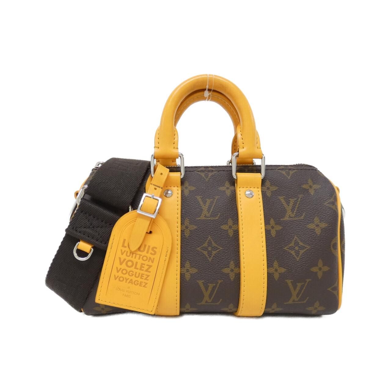 Louis Vuitton Monogram Macassar Keepall Bandouliere 25 Boston Bag