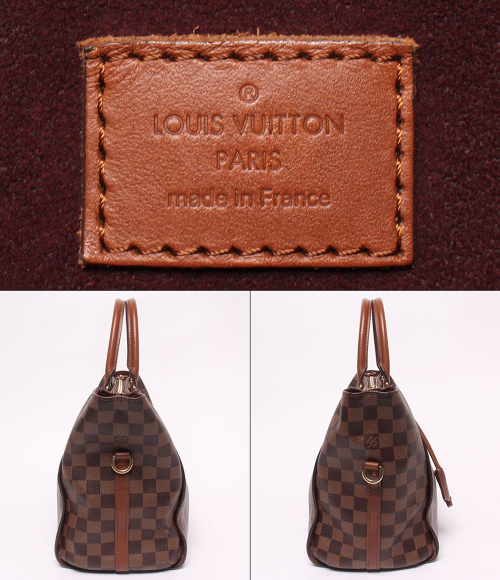 Louis Vuitton 2-Way Handle Tote Shoulder Bag Greenwich Damier Ebene — view 4