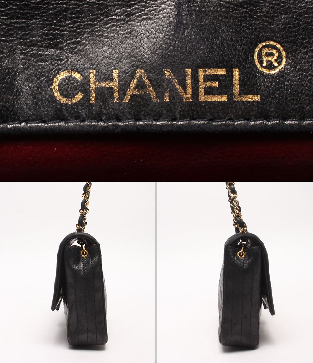 Chanel Chain Shoulder Bag Gold Single Flap Jumbo CC Logo Quilted — view 4