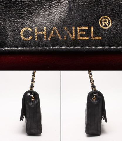Chanel Chain Shoulder Bag Gold Single Flap Jumbo CC Logo Quilted — view 4