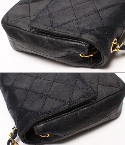 Chanel Chain Shoulder Bag Gold Single Flap Jumbo CC Logo Quilted — view 8