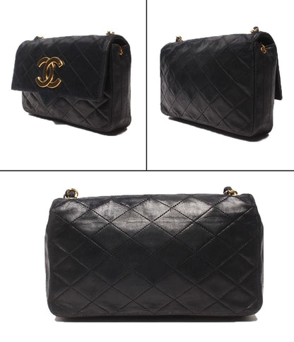 Chanel Chain Shoulder Bag Gold Single Flap Jumbo CC Logo Quilted — view 2