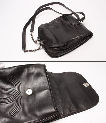 Chanel Backpack Lambskin Silver CC Logo — view 7