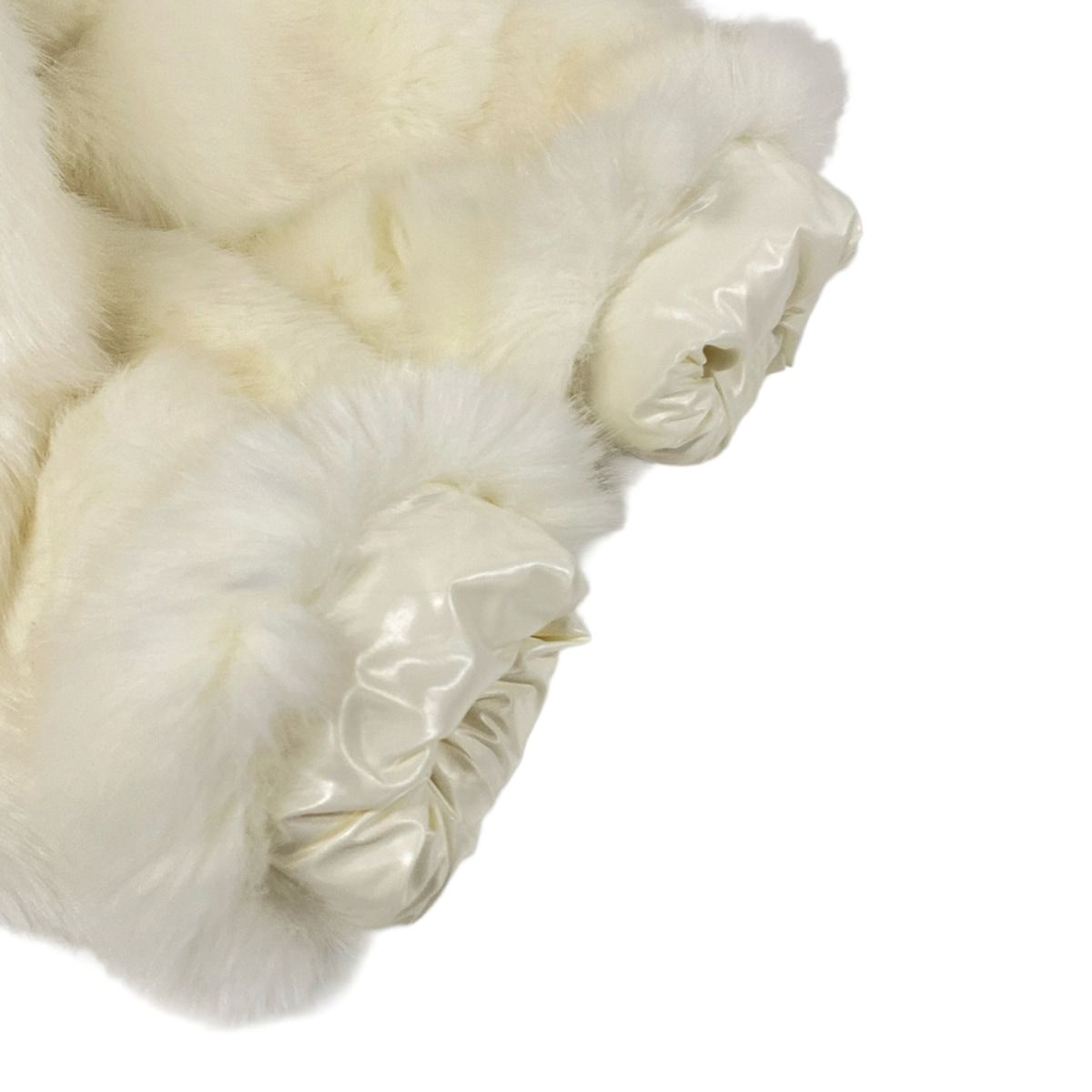 Moncler Down Jacket XS Epilobe White Long Sleeve Faux Fur Zip Up Hood 0 — view 8