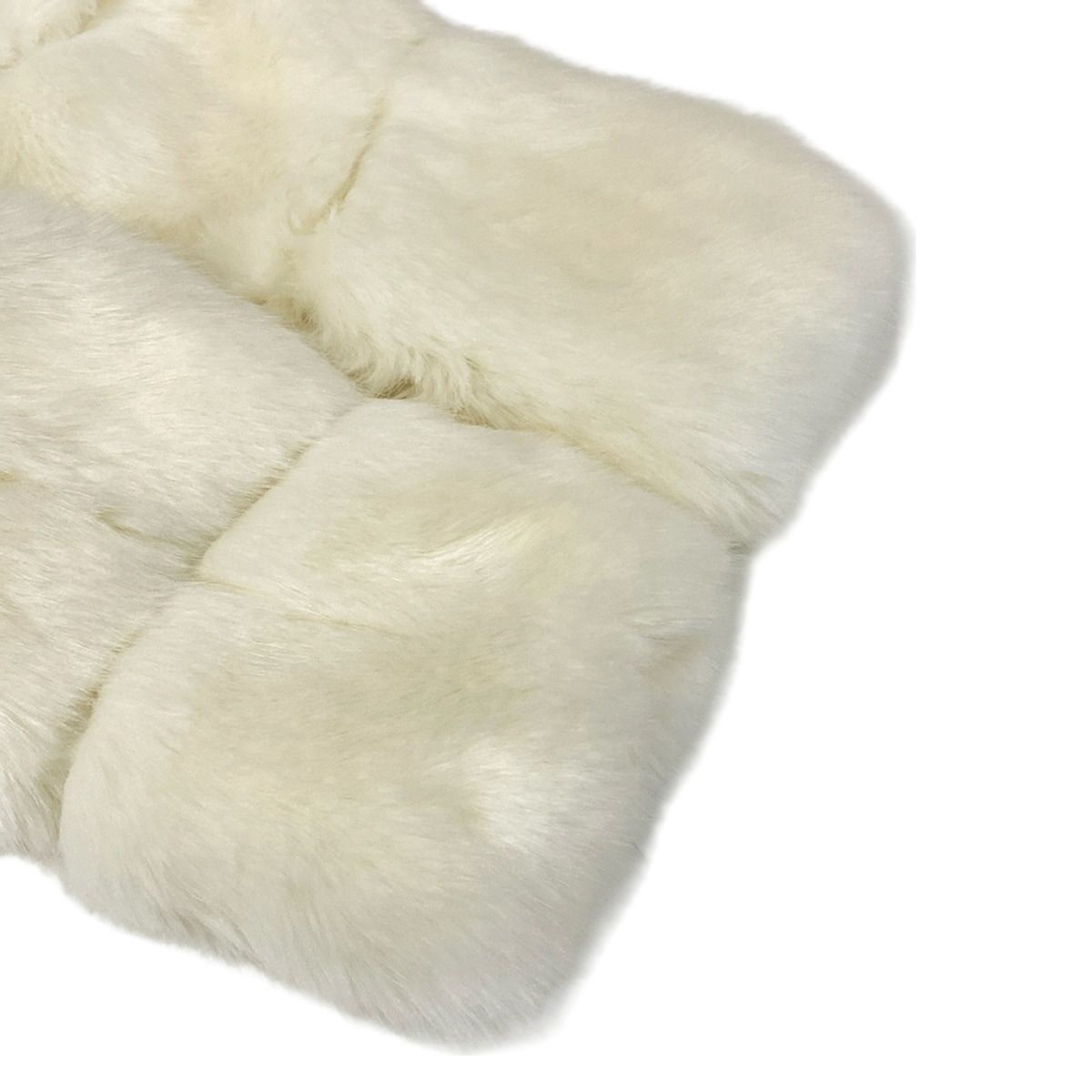 Moncler Down Jacket XS Epilobe White Long Sleeve Faux Fur Zip Up Hood 0 — view 7