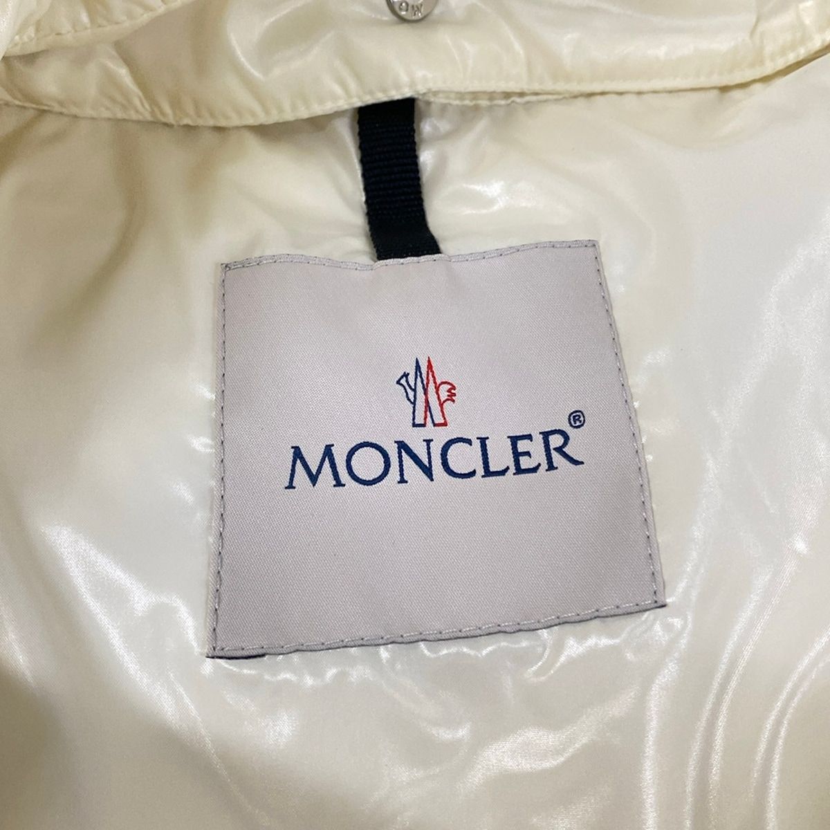 Moncler Down Jacket XS Epilobe White Long Sleeve Faux Fur Zip Up Hood 0 — view 3