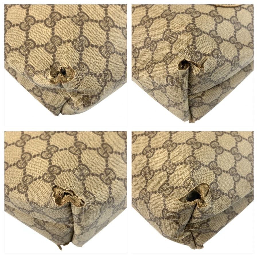 Gucci Vintage Sherry Line Beige GG Supreme Canvas 003 Tote Shoulder Bag — view 4