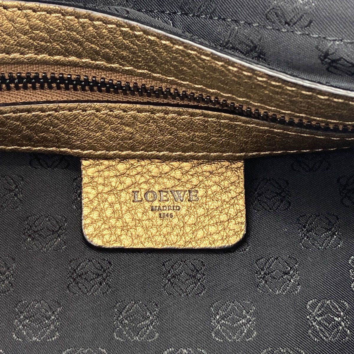 Loewe May 2-Way Handle Calfskin Handbag — view 6