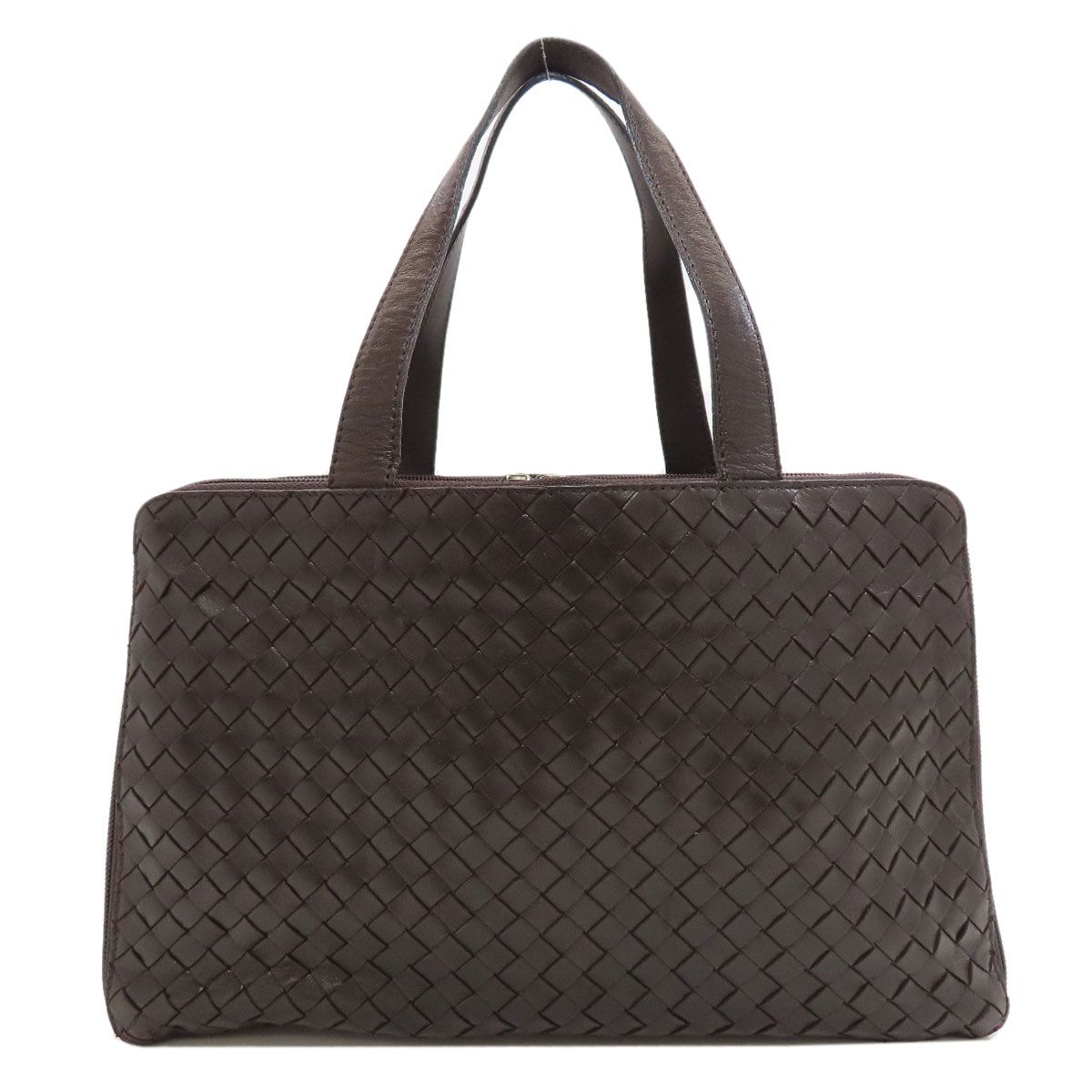 Bottega Veneta Intrecciato Handle Leather Handbag — view 2