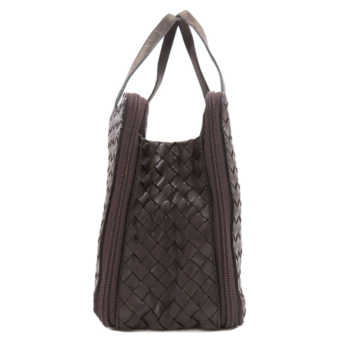 Bottega Veneta Intrecciato Handle Leather Handbag — view 3