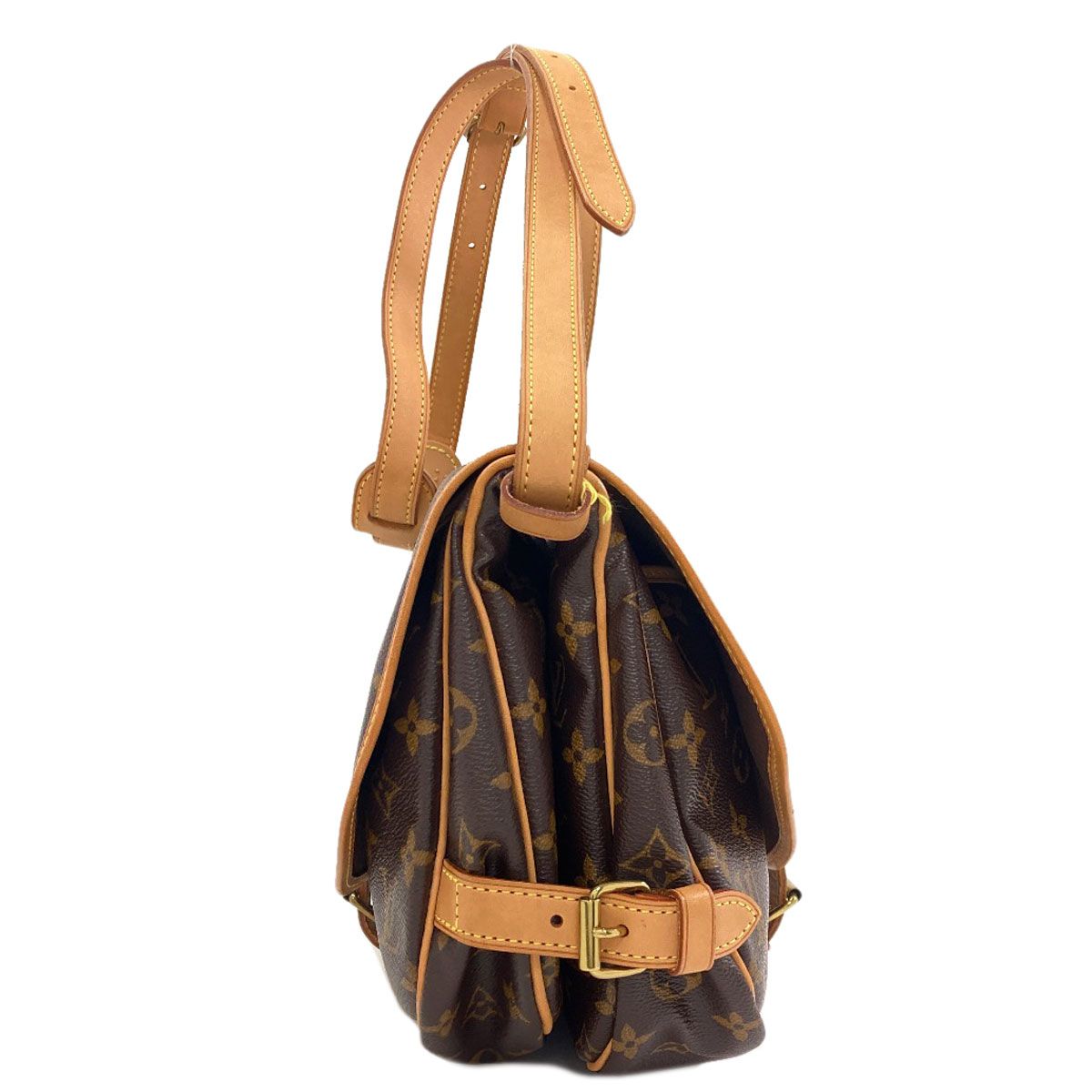 Louis Vuitton Saumur MM Shoulder Bag Monogram Canvas — view 3