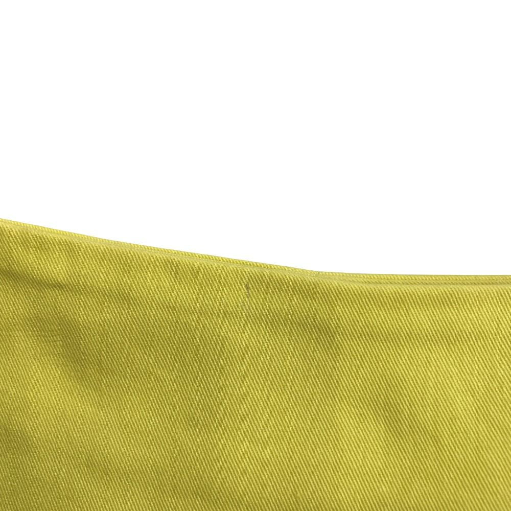 Gucci Tom Ford Era Leather Ribbon Skirt Knee Length Tight Vintage Archive Yellow 40 — view 6