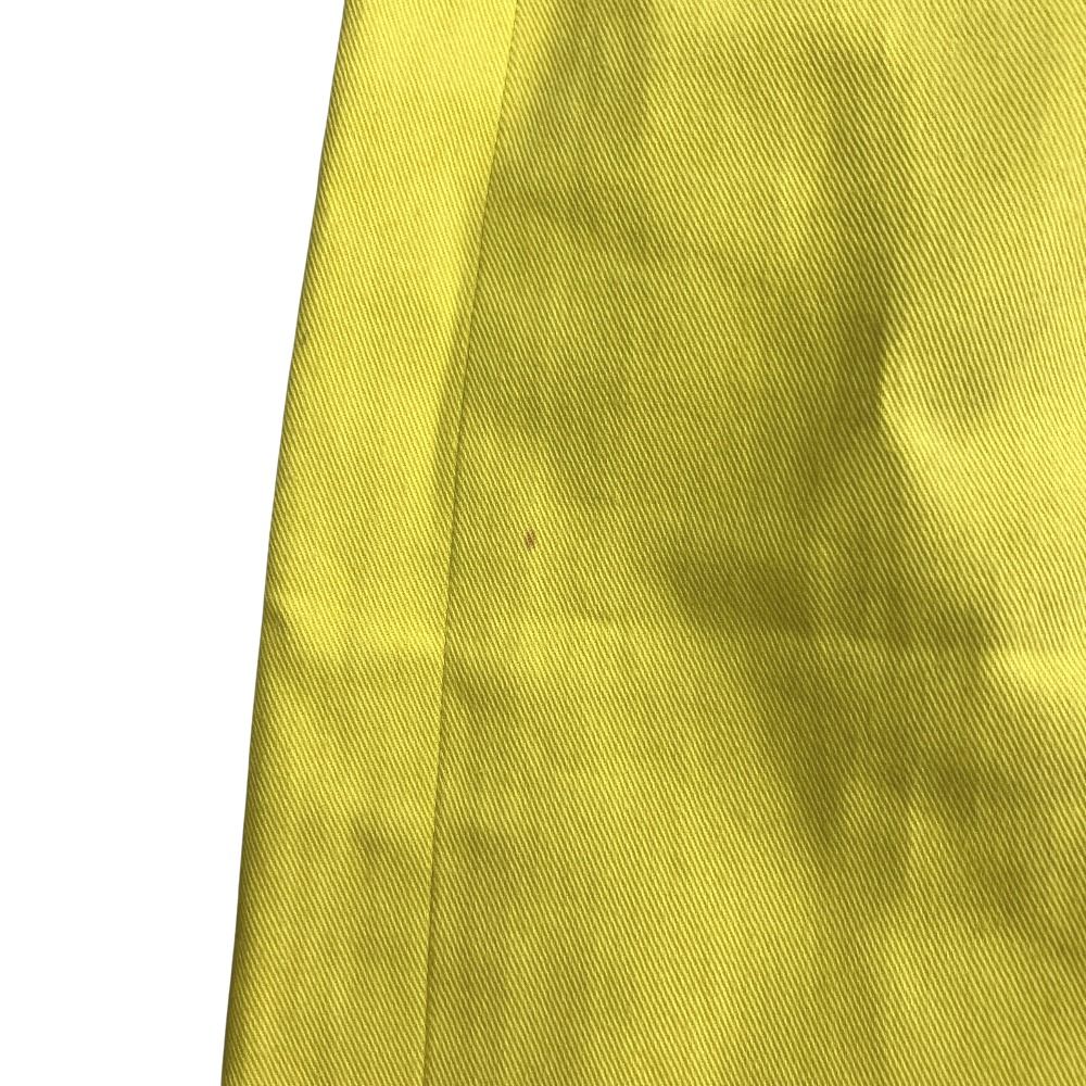 Gucci Tom Ford Era Leather Ribbon Skirt Knee Length Tight Vintage Archive Yellow 40 — view 7