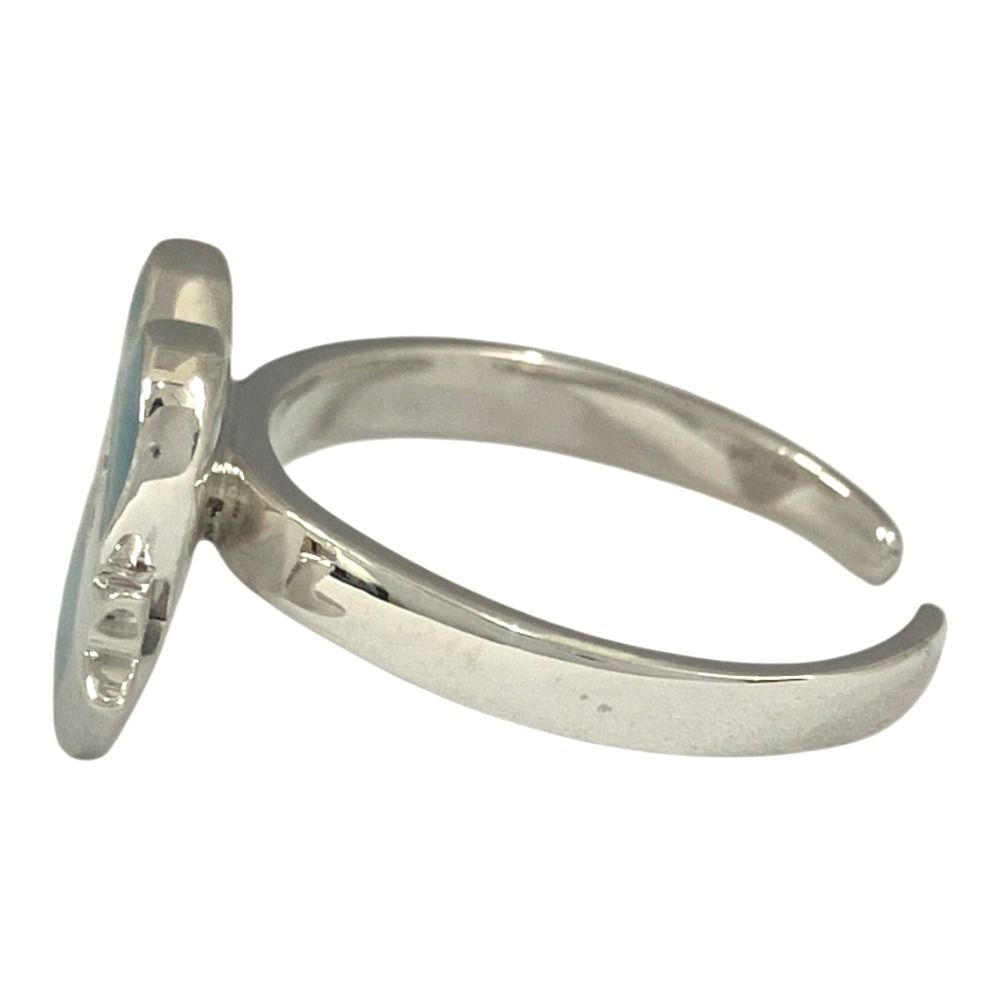Dior Heart Ribbon Ring 925 Sterling Silver Vintage — view 3