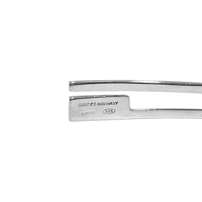 Gucci Square Logo Earrings Archive Silver — view 3