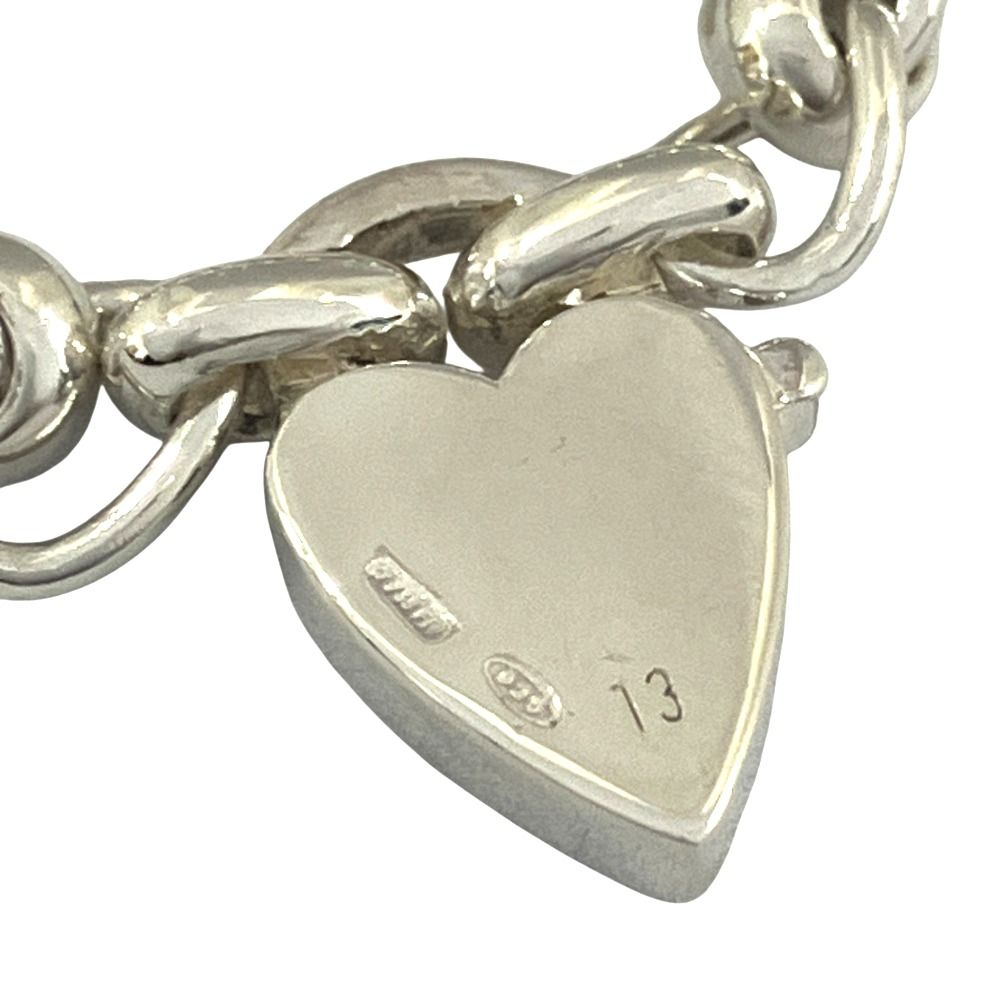 Gucci Heart Padlock Chain Ring 925 Sterling Silver Vintage — view 5