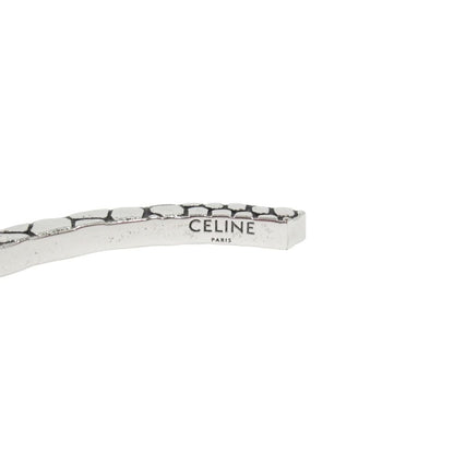 Celine Animal Square Bracelet Bangle Brass C 2 Vintage Silver — view 4