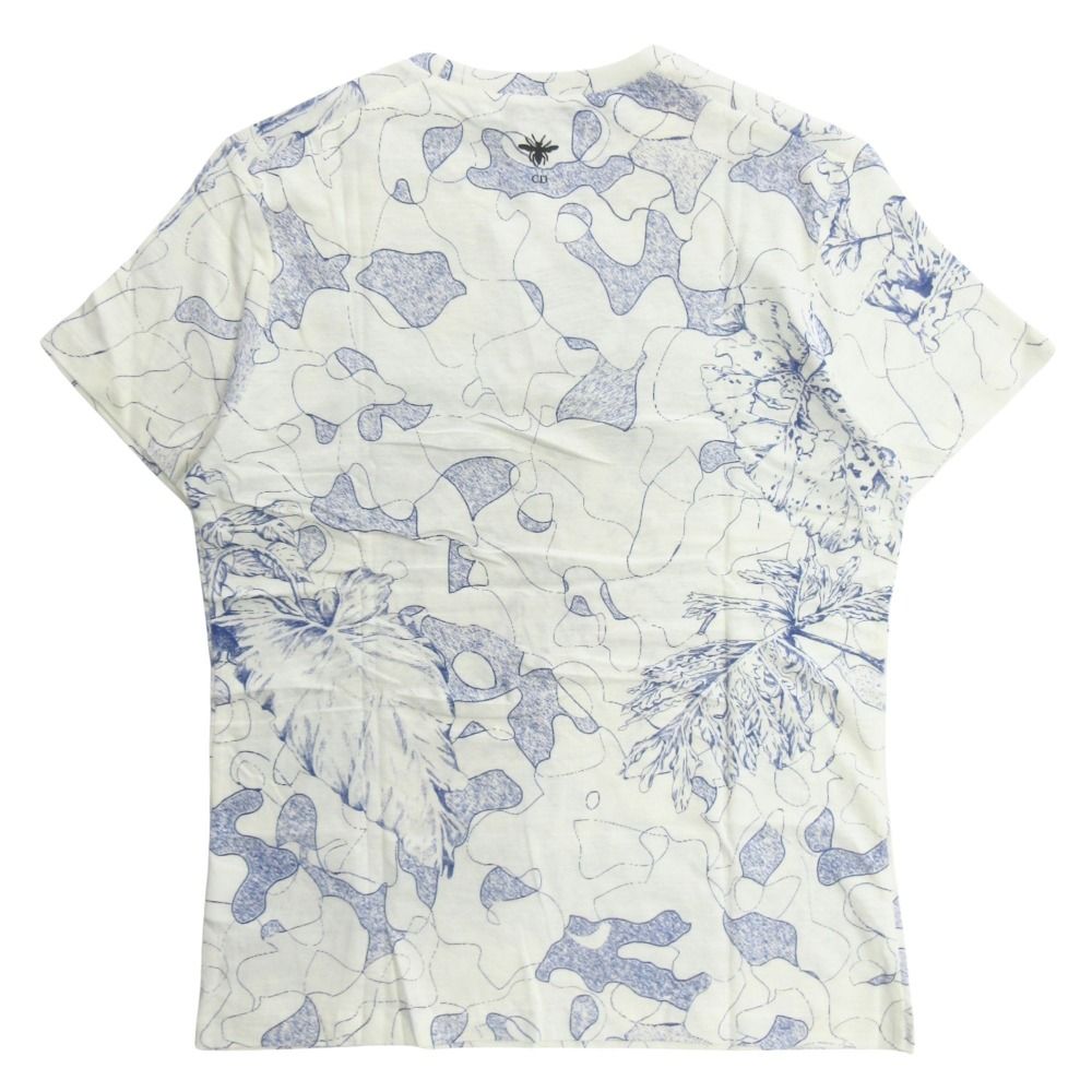 Dior Around the World T-Shirt Short Sleeve Top Bee Embroidery Logo Off White S — view 2