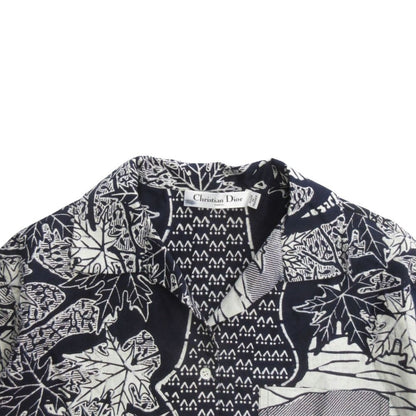 Dior Sample Open Color Aloha Shirt Top Short Sleeve All Over Pattern — view 3