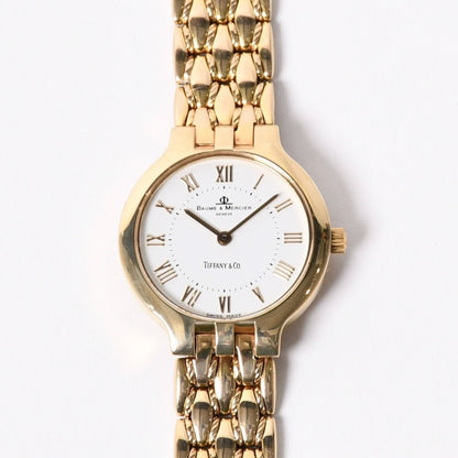 Tiffany & Co Baume & Mercier Classic Watch 14k White Dial
