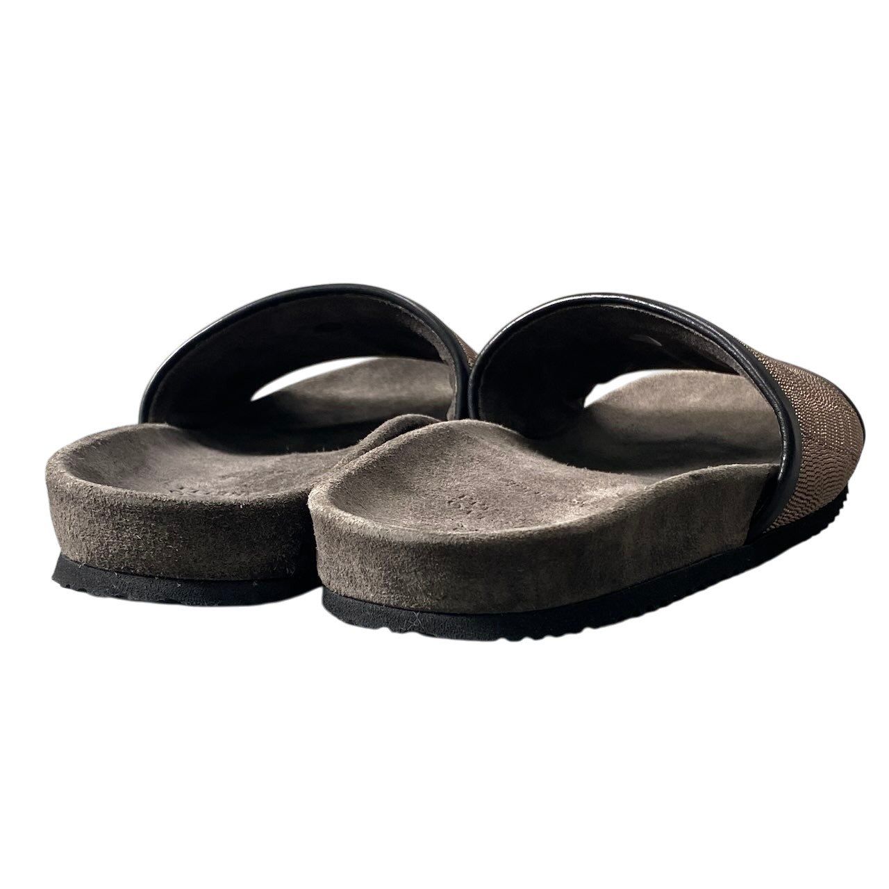 Brunello Cucinelli Precious Sandals Beads Brown — view 7