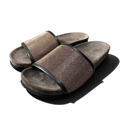 Brunello Cucinelli Precious Sandals Beads Brown — view 3