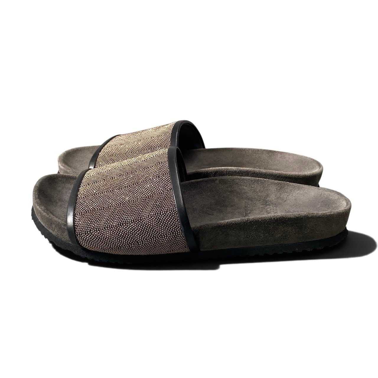 Brunello Cucinelli Precious Sandals Beads Brown — view 4