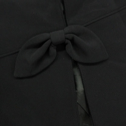 Fendi Collarless Jacket Ribbon Motif Black — view 7