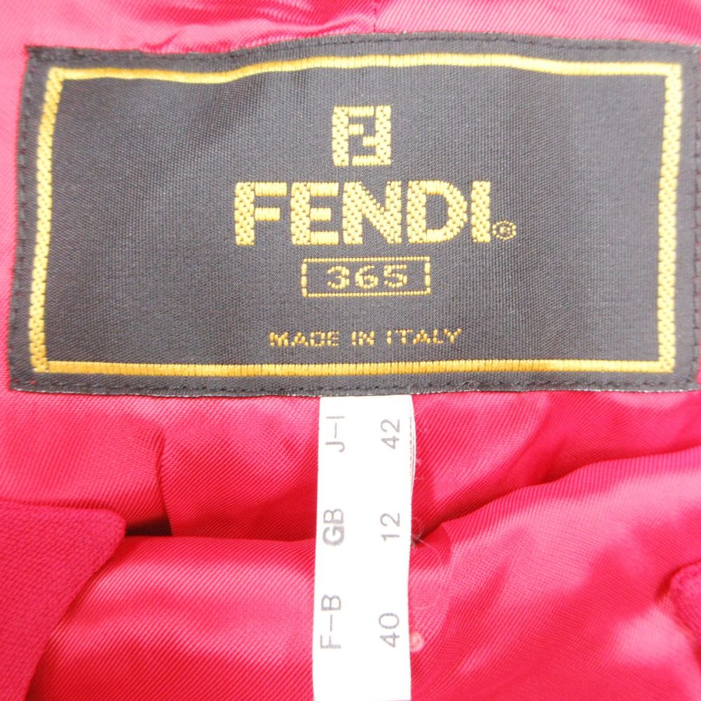 Fendi Dress Zigzag Neck Long Sleeve — view 6