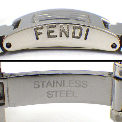 Fendi Watch Stella L Rectangular Blue Dial Logo Bracelet SS Quartz Analog — view 5