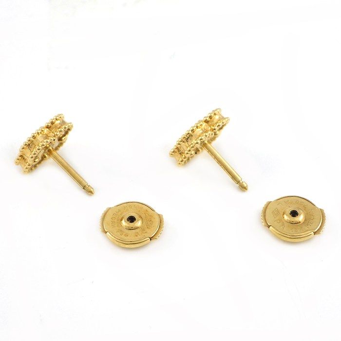 Van Cleef & Arpels Earrings Sweet Alhambra Onyx 18K Yellow Gold — view 2