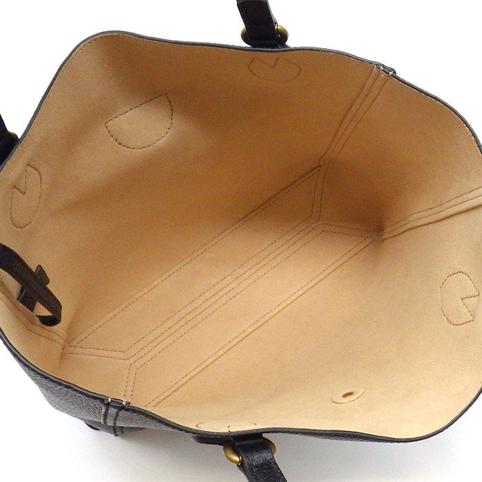 Gucci Tote Bag GG Marmont Dahlia Black Leather Gold — view 5