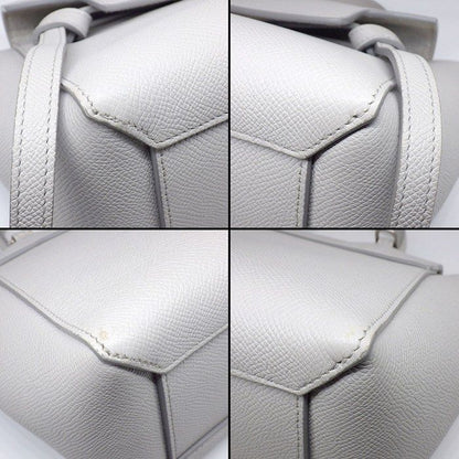 Celine Handle Shoulder Bag Nano Light Gray Calfskin Silver — view 7