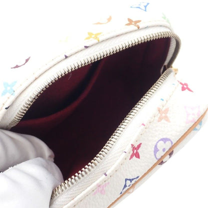 Louis Vuitton Trousse Wapiti Monogram Pouch Leather Multicolor White Blanc Gold — view 7